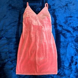Velvet mini dress